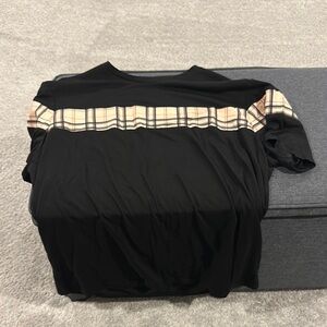 Black and Tan Plaid Burberry Top